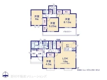 【埼玉県/さいたま市見沼区大和田町】さいたま市見沼区大和田町2丁目 新築一戸建て 間取り図