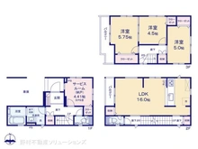 【埼玉県/さいたま市北区日進町】さいたま市北区日進町2丁目 新築一戸建て 間取り図