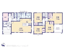【埼玉県/さいたま市北区東大成町】さいたま市北区東大成町1丁目 新築一戸建て 間取り図