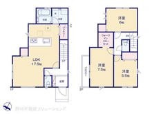 【埼玉県/さいたま市大宮区天沼町】さいたま市大宮区天沼町2丁目 新築一戸建て 間取り図