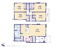 【埼玉県/さいたま市北区本郷町】さいたま市北区本郷町 新築一戸建て 間取り図