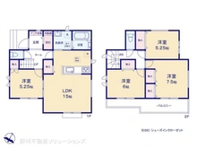 【埼玉県/さいたま市見沼区大字東宮下】さいたま市見沼区大字東宮下 新築一戸建て 間取り図