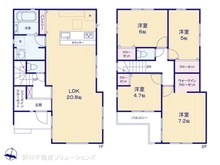 【埼玉県/さいたま市北区別所町】さいたま市北区別所町 新築一戸建て 間取り図