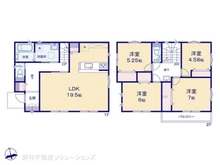 【埼玉県/さいたま市北区日進町】さいたま市北区日進町1丁目 新築一戸建て 間取り図