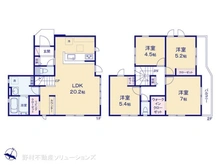 【埼玉県/さいたま市見沼区大字南中丸】さいたま市見沼区大字南中丸 新築一戸建て 間取り図