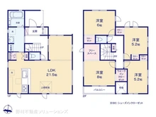 【埼玉県/さいたま市北区櫛引町】さいたま市北区櫛引町2丁目 新築一戸建て 間取り図