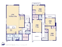 【埼玉県/さいたま市見沼区大字蓮沼】さいたま市見沼区大字蓮沼 新築一戸建て 間取り図