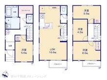 【埼玉県/さいたま市大宮区堀の内町】さいたま市大宮区堀の内町1丁目 新築一戸建て 間取り図