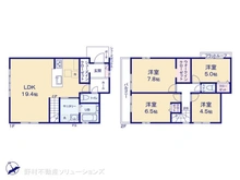 【埼玉県/さいたま市見沼区大字中川】さいたま市見沼区大字中川 新築一戸建て 間取り図