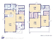 【埼玉県/さいたま市見沼区大和田町】さいたま市見沼区大和田町2丁目 新築一戸建て 間取り図