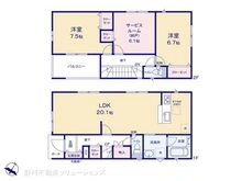 【埼玉県/さいたま市見沼区丸ヶ崎町】さいたま市見沼区丸ヶ崎町 新築一戸建て 間取り図