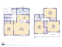 【埼玉県/さいたま市北区日進町】さいたま市北区日進町1丁目 新築一戸建て 間取り図