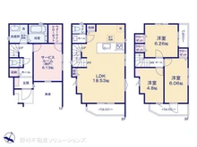 【埼玉県/さいたま市北区宮原町】さいたま市北区宮原町3丁目 新築一戸建て 間取り図