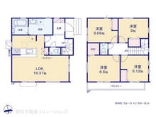 【埼玉県/さいたま市見沼区大和田町】さいたま市見沼区大和田町2丁目 新築一戸建て 間取り図