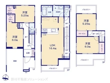 【埼玉県/さいたま市大宮区大成町】さいたま市大宮区大成町2丁目 新築一戸建て 間取り図