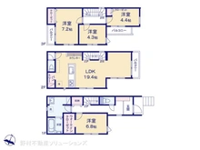 【埼玉県/さいたま市北区本郷町】さいたま市北区本郷町 新築一戸建て 間取り図