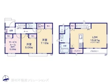 【東京都/八王子市大和田町】八王子市大和田町5丁目 新築一戸建て 間取り図