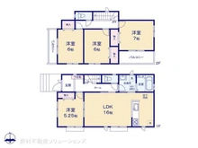 【東京都/東大和市上北台】東大和市上北台1丁目 新築一戸建て 間取り図