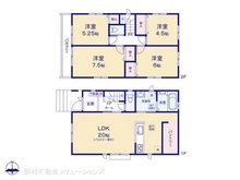 【東京都/東大和市上北台】東大和市上北台1丁目 新築一戸建て 間取り図
