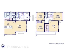【東京都/日野市新町】日野市新町2丁目 新築一戸建て 間取り図