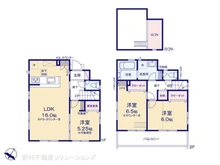 【東京都/日野市多摩平】日野市多摩平3丁目 新築一戸建て 間取り図