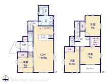 【東京都/立川市柴崎町】立川市柴崎町5丁目 新築一戸建て 間取り図