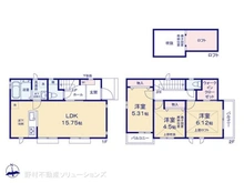 【東京都/昭島市中神町】昭島市中神町1丁目 新築一戸建て 間取り図