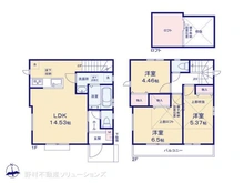 【東京都/昭島市中神町】昭島市中神町1丁目 新築一戸建て 間取り図