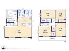 【東京都/東大和市芋窪】東大和市芋窪4丁目 新築一戸建て 間取り図