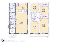 【東京都/武蔵村山市残堀】武蔵村山市残堀5丁目 新築一戸建て 間取り図