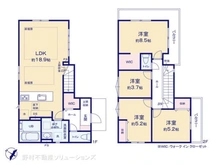 【東京都/日野市新町】日野市新町3丁目 新築一戸建て 間取り図