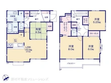 【東京都/日野市栄町】日野市栄町4丁目 新築一戸建て 間取り図
