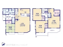 【東京都/日野市栄町】日野市栄町4丁目 新築一戸建て 間取り図