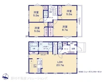 【東京都/八王子市長房町】八王子市長房町 新築一戸建て 間取り図