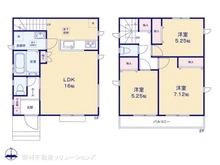 【東京都/八王子市散田町】八王子市散田町2丁目 新築一戸建て 間取り図