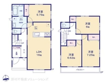 【東京都/東大和市芋窪】東大和市芋窪4丁目 新築一戸建て 間取り図