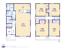 【東京都/東大和市芋窪】東大和市芋窪4丁目 新築一戸建て 間取り図