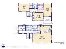 【東京都/日野市旭が丘】日野市旭が丘5丁目 新築一戸建て 間取り図