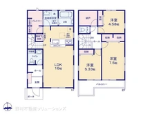 【東京都/日野市旭が丘】日野市旭が丘5丁目 新築一戸建て 間取り図