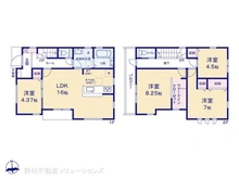 【東京都/東大和市芋窪】東大和市芋窪4丁目 新築一戸建て 間取り図