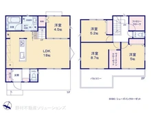 【東京都/日野市新町】日野市新町3丁目 新築一戸建て 間取り図