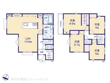 【東京都/日野市新町】日野市新町3丁目 新築一戸建て 間取り図
