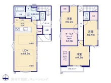 【東京都/八王子市台町】八王子市台町3丁目 新築一戸建て 間取り図