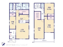 【東京都/八王子市大和田町】八王子市大和田町3丁目 新築一戸建て 間取り図