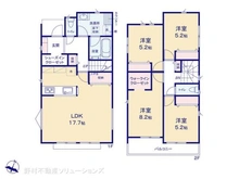 【東京都/日野市新町】日野市新町3丁目 新築一戸建て 間取り図