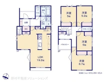 【東京都/日野市新町】日野市新町3丁目 新築一戸建て 間取り図