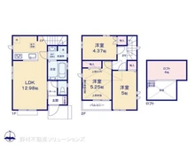 【東京都/立川市砂川町】立川市砂川町1丁目 新築一戸建て 間取り図