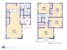 【東京都/日野市日野台】日野市日野台2丁目 新築一戸建て 間取り図