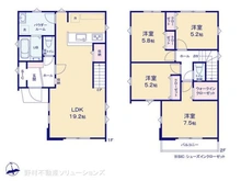 【東京都/日野市日野台】日野市日野台2丁目 新築一戸建て 間取り図
