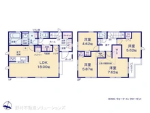 【東京都/日野市多摩平】日野市多摩平6丁目 新築一戸建て 間取り図